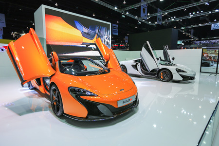 Nonthaburi, THAILAND March 31, 2016 : MCLaren super car on display at  The 37th Bangkok...