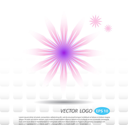 Vector logo flower fashion.のイラスト素材