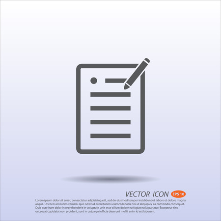 Vector icon note.のイラスト素材
