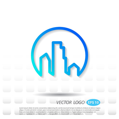 Vector logo name icon building.のイラスト素材