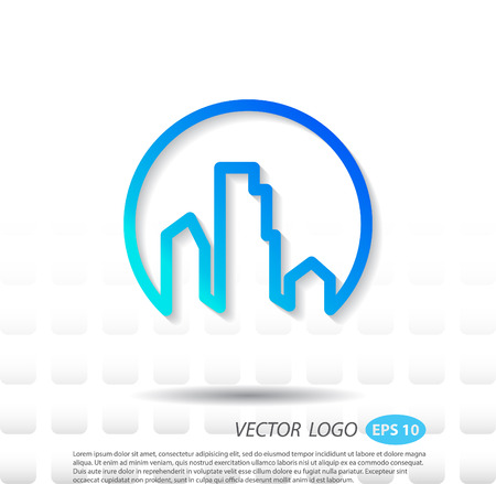 Vector logo name icon building.のイラスト素材