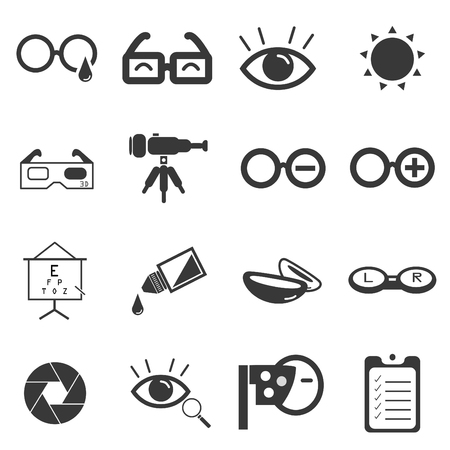 Eye optical vector icons symbol.のイラスト素材