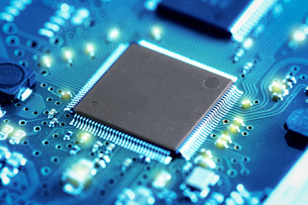 Close-up electronic circuit board. technology style concept.の写真素材