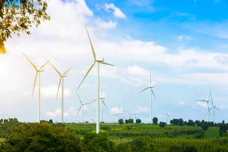 Eco power, Wind Turbine on a Wind Farm.の写真素材