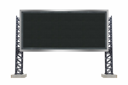 Large scoreboard stadium isolated on white background. use clipping pathの写真素材