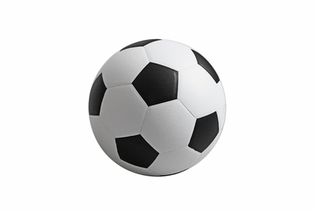 Soccer ball on isolated. with clipping pathの写真素材