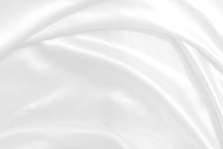 White fabric background abstract with waves. soft focusの写真素材