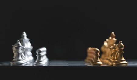 Chess board game concept of business ideas and competition and strategy ideas concep.の写真素材
