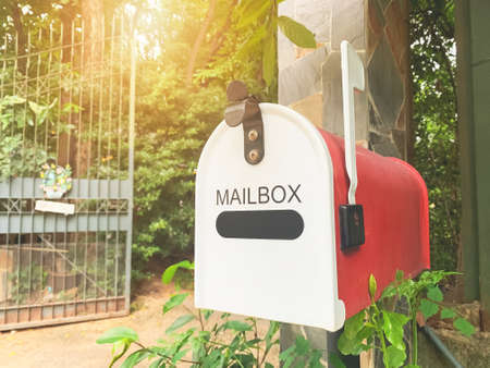 Mail Box front of the house with light flare.