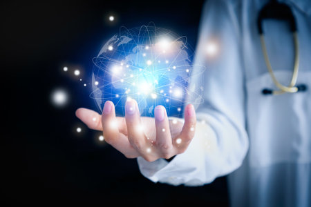 Businesswoman plan graph growth and increase of chart indicators in her business.の写真素材