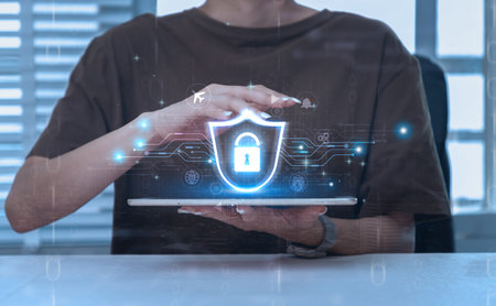 Personal Data information on Tablet. Information and cyber security Technology Services. Network...
