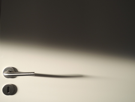 Sunlight on doorの写真素材