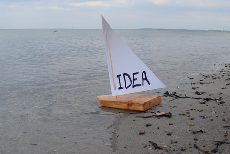 Abstract illustration of suggesting an idea.の写真素材