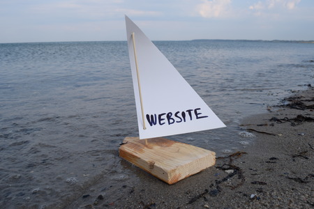 Abstract illustration of launching my new website.の写真素材