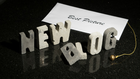 Conceptual or abstract illustration of launching a new film or movie blog.の写真素材