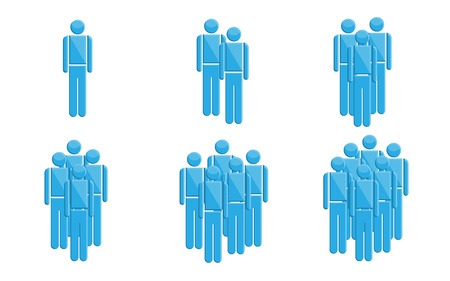 People in groups symbols, Vector illustration.のイラスト素材