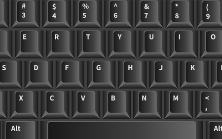 Background computer keyboard close up, vectorのイラスト素材