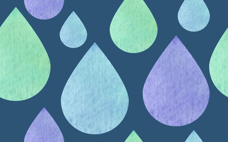 Seamless pattern raindrops textured, vector.のイラスト素材