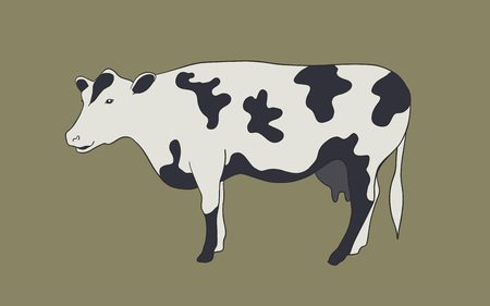 Cow icon vector illustrationのイラスト素材