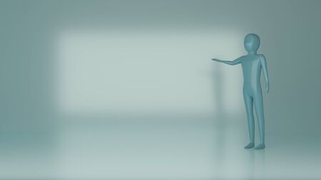 Background giving presentation 3D renderの写真素材