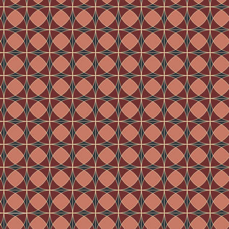 Seamless pattern geometric pattern circle, vector