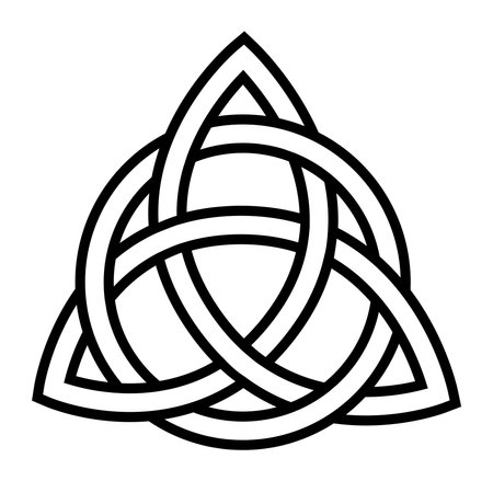 Trinity knot historic symbolのイラスト素材
