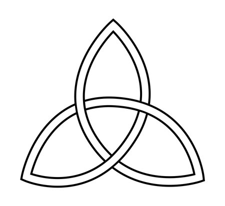 Triquetra historical eternity symbolのイラスト素材