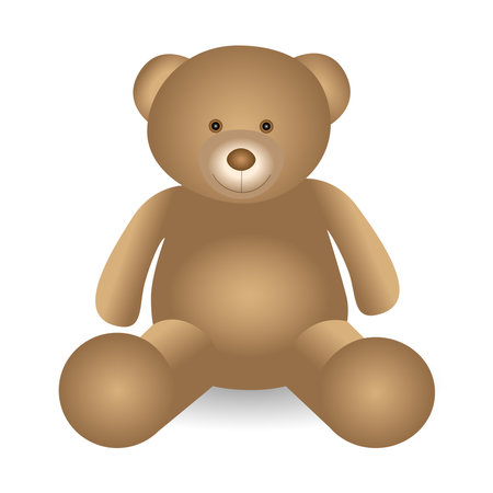 Cute teddy bear toyのイラスト素材