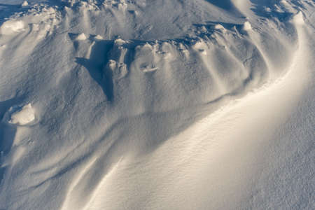 Snowy surface winter background