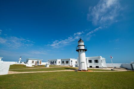 Yuwengdao Lighthouse, guarding ships traveling for 300 years.の写真素材