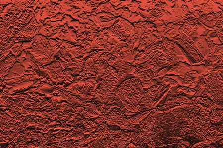 Imitation of red wrinkled foil, bright abstract backround. Use Hue / Saturation to change colorの写真素材