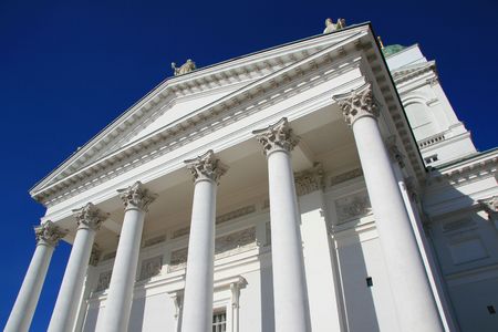 Helsinki grand cathedralの写真素材