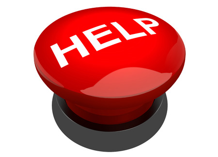 Red help button buzzerの写真素材