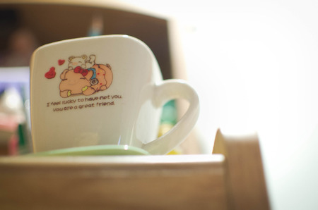 cup of loveの写真素材