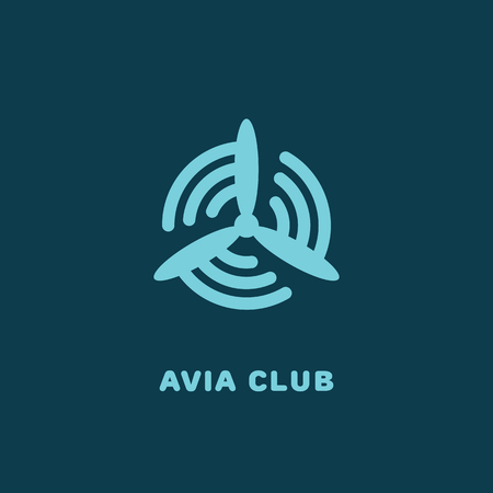 Avia club template design.のイラスト素材