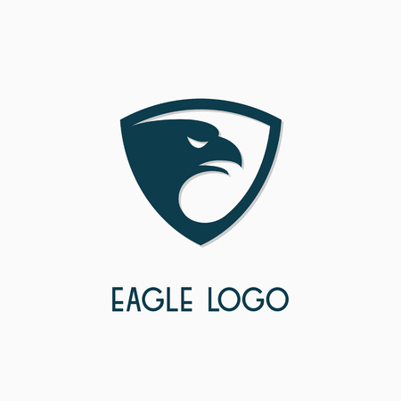 Eagle logo template design. Vector illustration.のイラスト素材