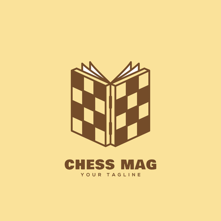 Chess mag  design template. Vector illustration.のイラスト素材
