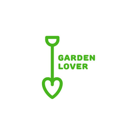 Garden lover  design template in linear style. Vector illustration.のイラスト素材