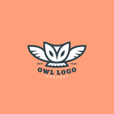Barn owl  design template. Vector illustration.のイラスト素材