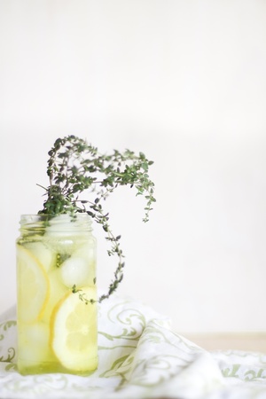 Lemon Thyme Coolerの写真素材