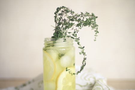 Lemon Thyme Coolerの写真素材