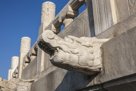 Tiantan Temple stone wallの写真素材