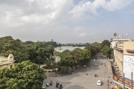 Hoan Kiem Lakeのeditorial素材