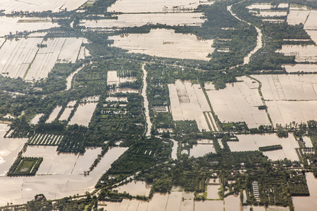 Aerial view of Vietnamの写真素材