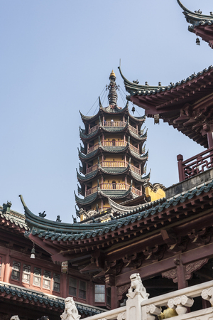 Jinshan Temple exterior viewのeditorial素材