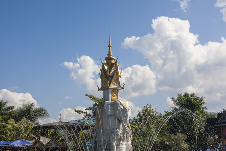 fountain at XishuangBannaのeditorial素材