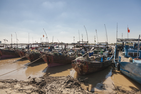 The Yellow River boatsのeditorial素材