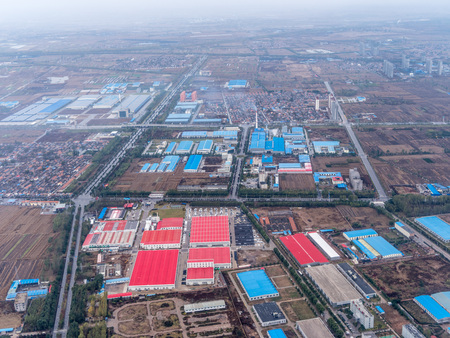Aerial view of a suburbのeditorial素材