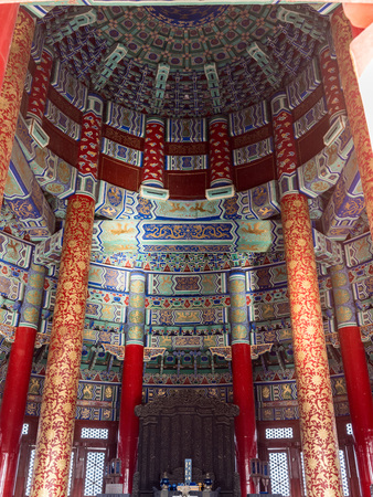 Intricate design inside the Altar of Heaven, Beijingのeditorial素材