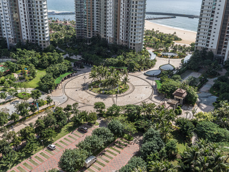 View of a resort areaの写真素材